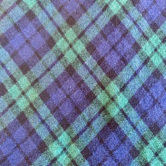 Green & Navy Plaid A-Line Skirt, Size Medium - Picture 4 of 8